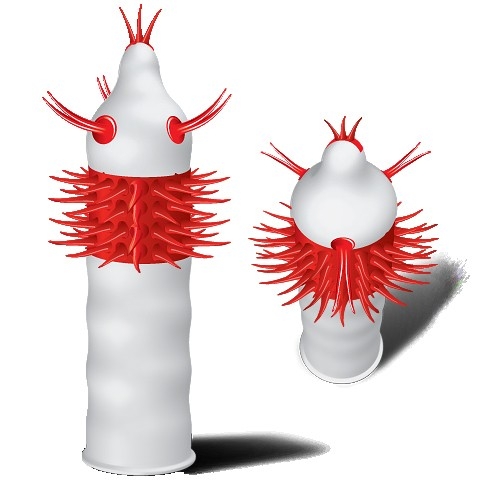 Стимулирующая насадка-презерватив &quot;Luxe Конец света&quot; 