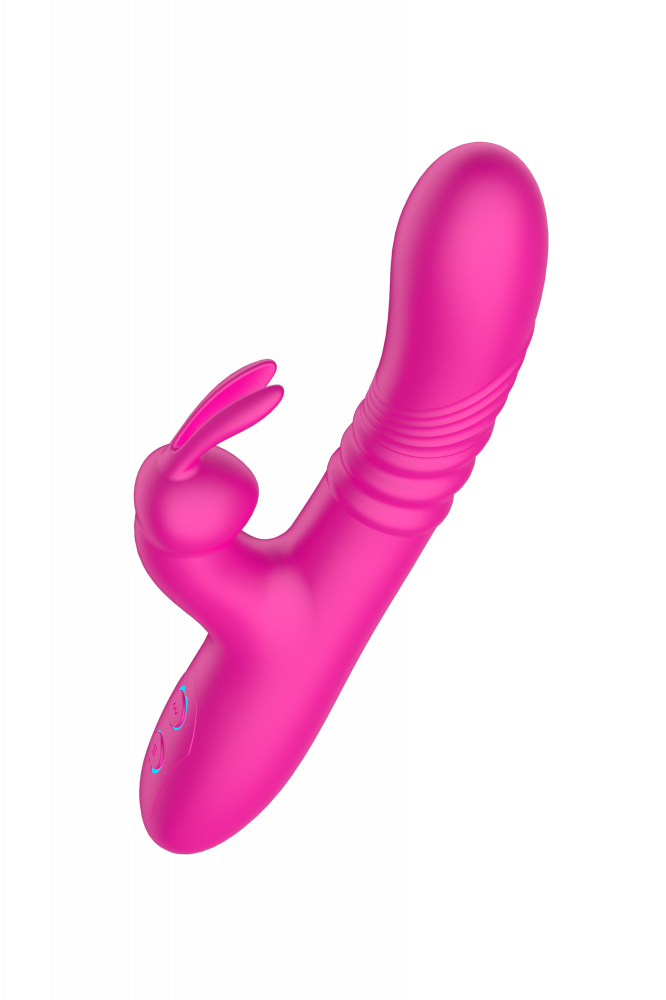 Вибратор с фрикциями и клиторальным стимулятором &quot;Rabbit Bunny&quot; розовый 